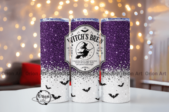 Halloween Witch Tumbler Wrap PNG