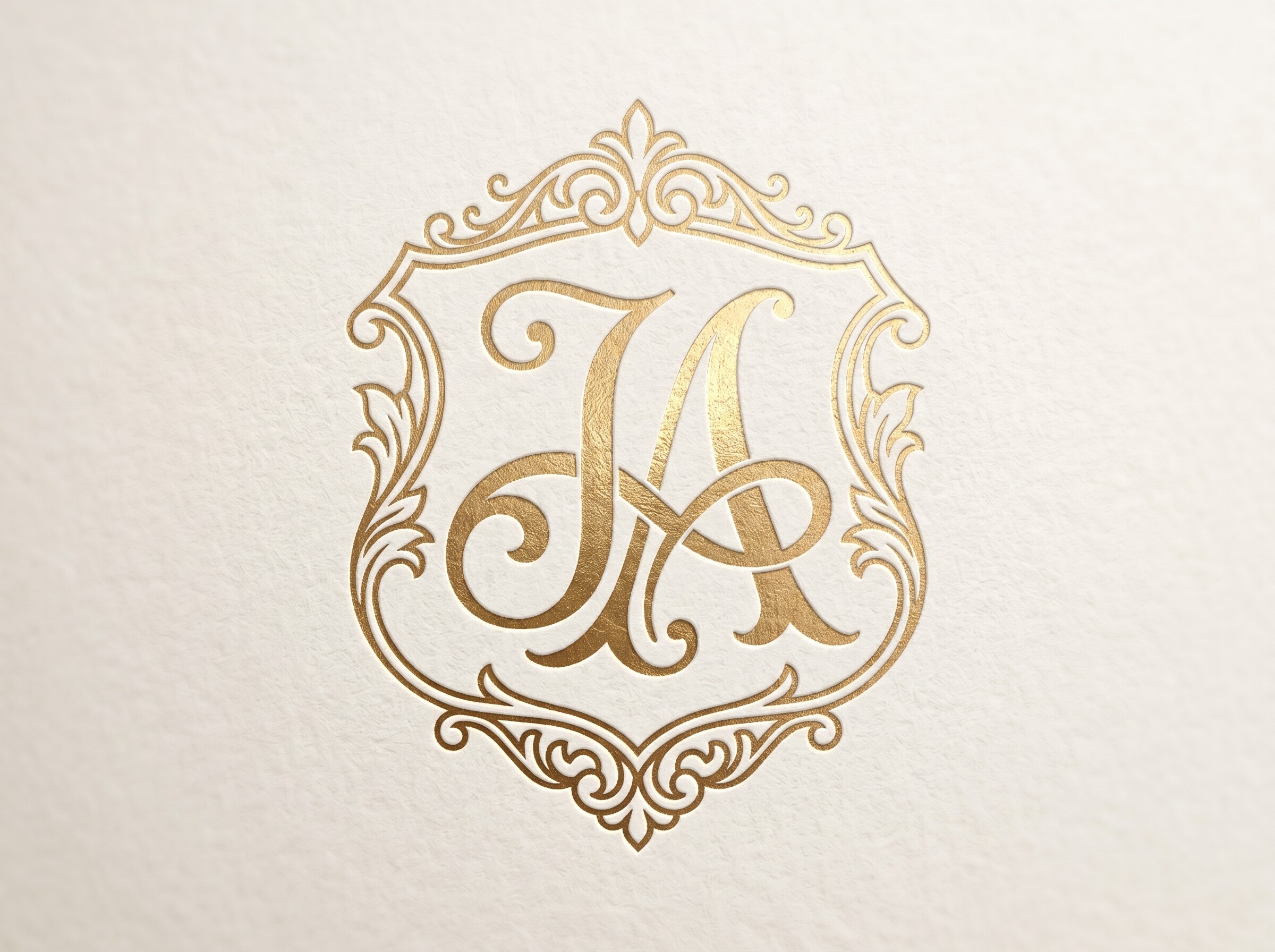 JA Delicate Luxury Initial Emblem
