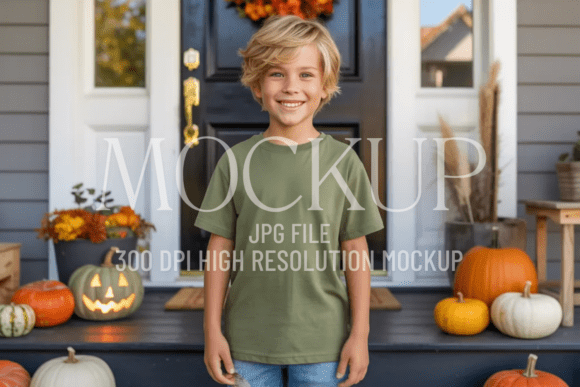 Kids Fall Mockup