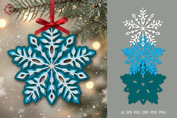 Layered Snowflakes