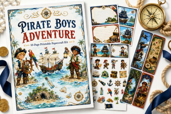 Pirate Boys Adventure Printable Kit