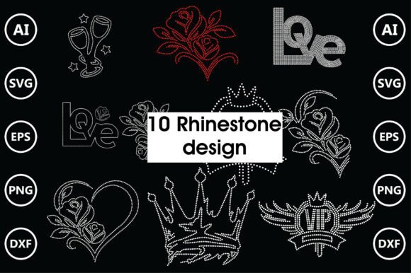 Rhinestone Templates Design,