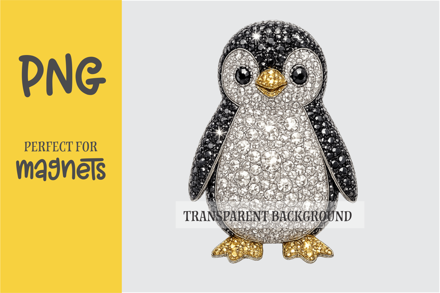 Sparkly Rhinestone Penguin