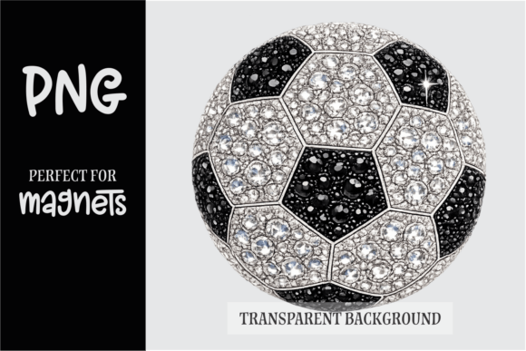 Sparkly Rhinestone Soccer Ball