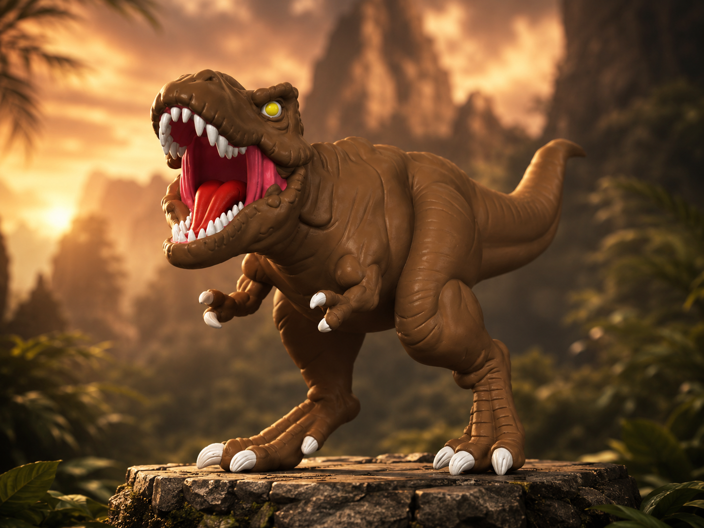 Roaring T-Rex 3D Printable Model | Dynamic Dinosaur Figure STL/3MF - Image 5