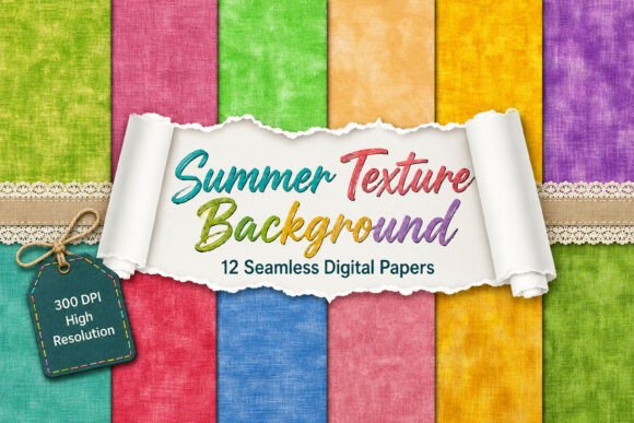 Textured Summer Background Digital Paper