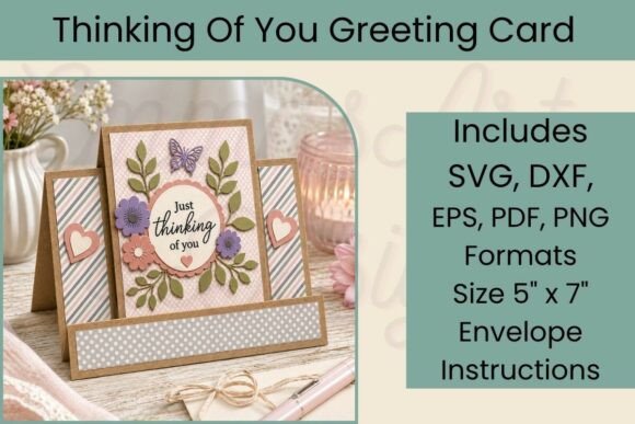 Thinking of You Front Step Card SVG