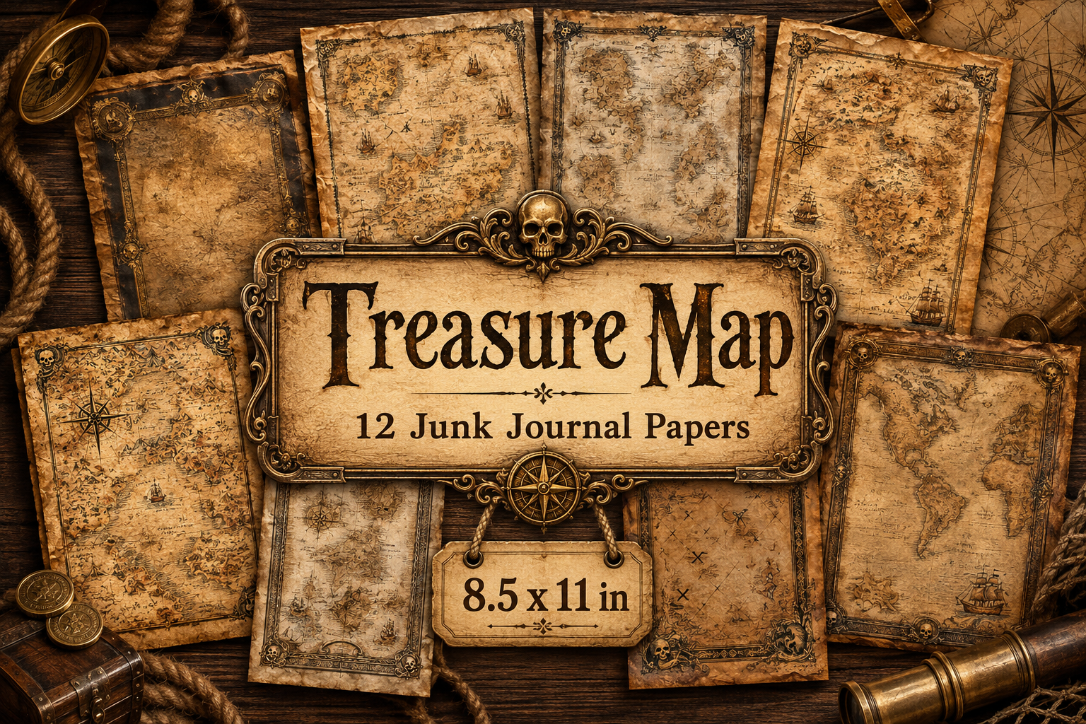 Treasure Map Junk Journal