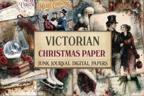 Victorian Christmas Paper Junk Journal