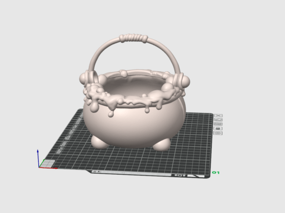 Witch Cauldron Candy Basket STL | Spooky Halloween 3D Print - Image 3