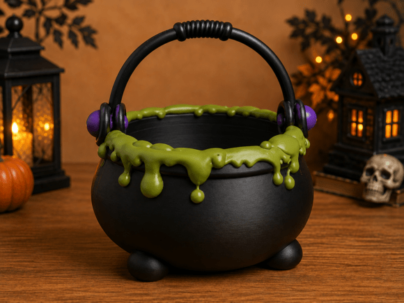 Witch Cauldron Candy Basket STL | Spooky Halloween 3D Print - Image 5