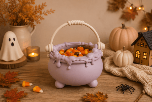 Witch Cauldron Candy Basket STL | Spooky Halloween 3D Print - Image 6