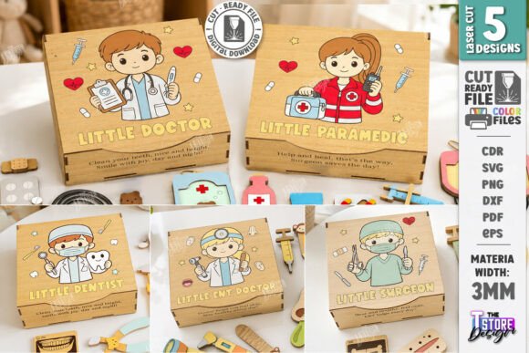 Wooden Doctor Box Laser Cut Bundle | CNC
