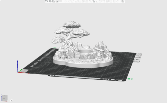 Zen Garden Tealight Holder STL | Japanese Zen Decor 3D Print - Image 2