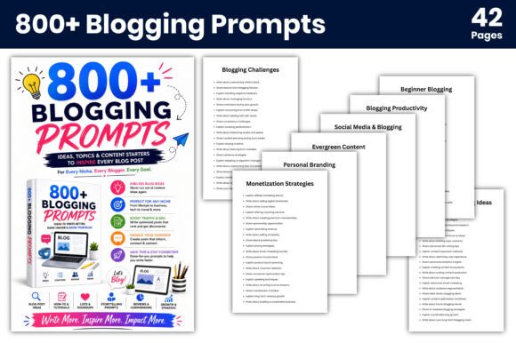 800+ Blogging Prompts
