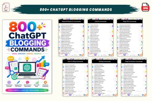 800+ ChatGPT Blogging Commands