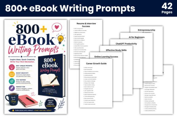 📚 800+ EBook Writing Prompts