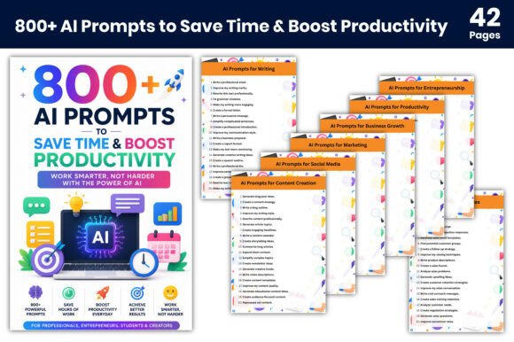 800+Prompt Save Time &Boost Productivity