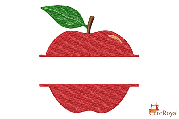 Apple Split Monogram – 3 Sizes
