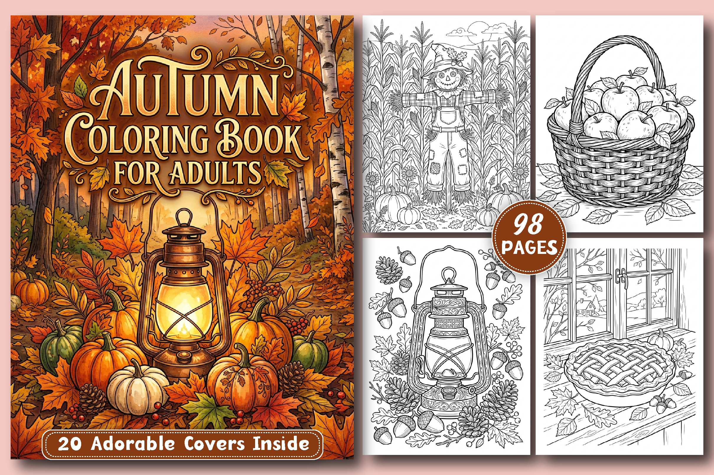 Autumn Coloring Book for Adults
