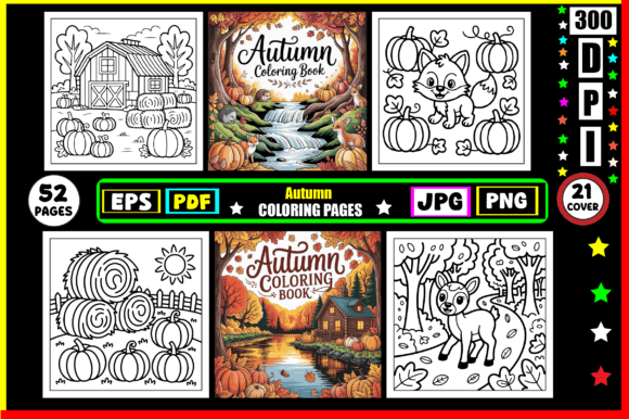 π Autumn Coloring Pages for Adults