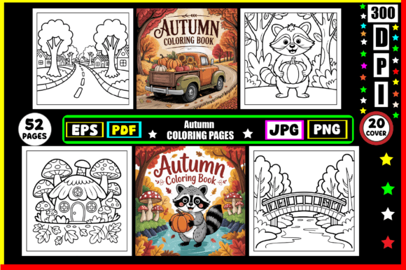 π Autumn Coloring Pages for Adults