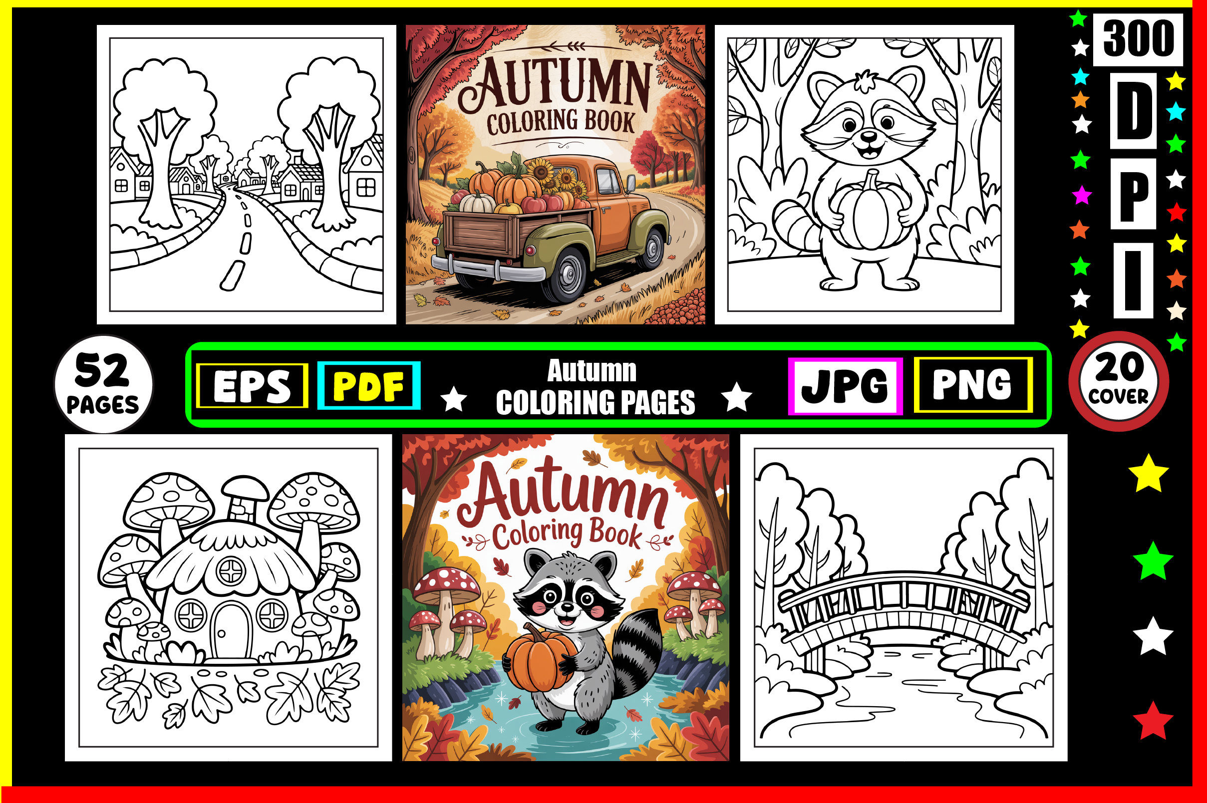 π Autumn Coloring Pages for Adults