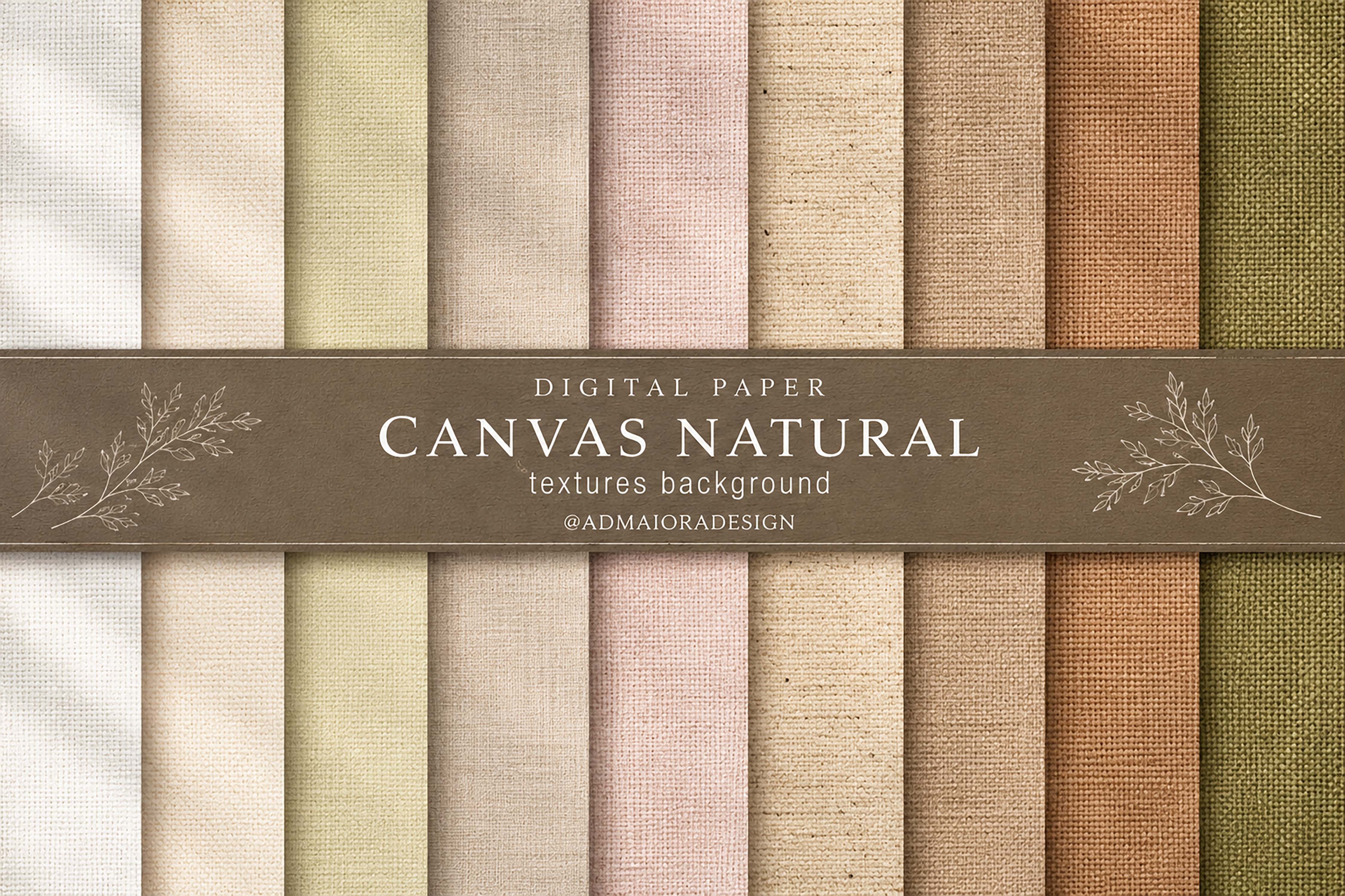 Canvas Natural Digital Paper