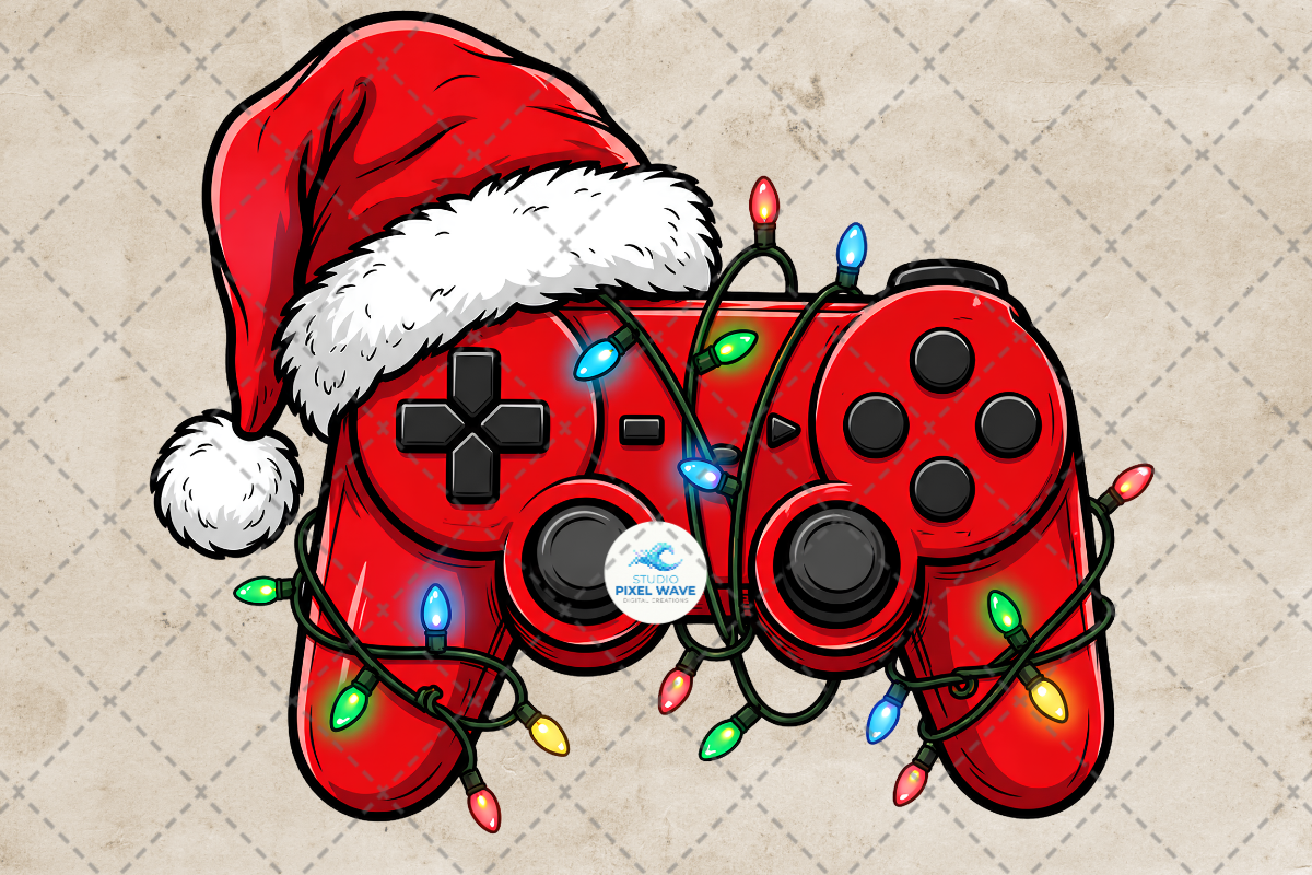 Christmas Gamer Controller Png