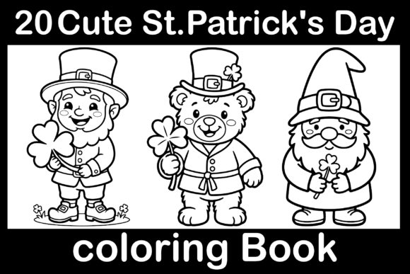 Cute St.Patrick's Day Coloring Book