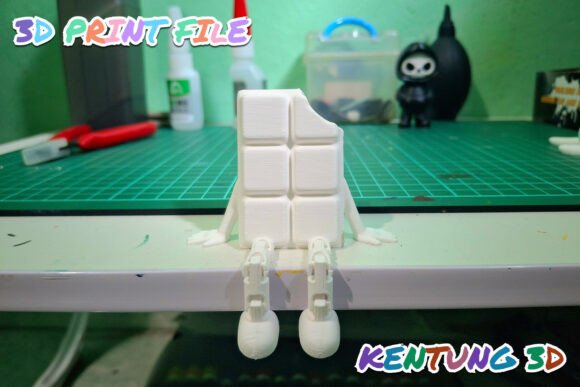 Flexi Chocolate Bar STL - 3D Printable Shelf Sitter Model - Image 6