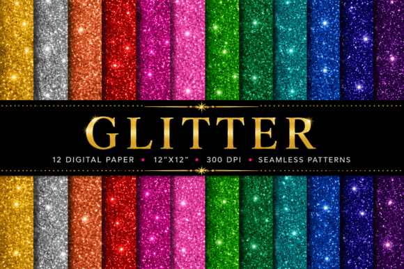 Glitter Background Christmas Sublimation