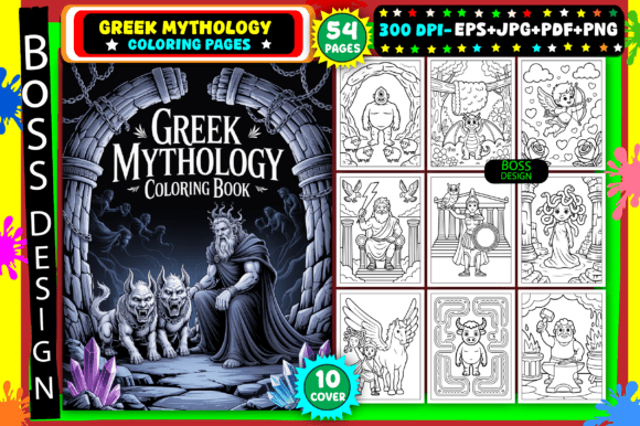 Greek Mythology Coloring Pages for Adult