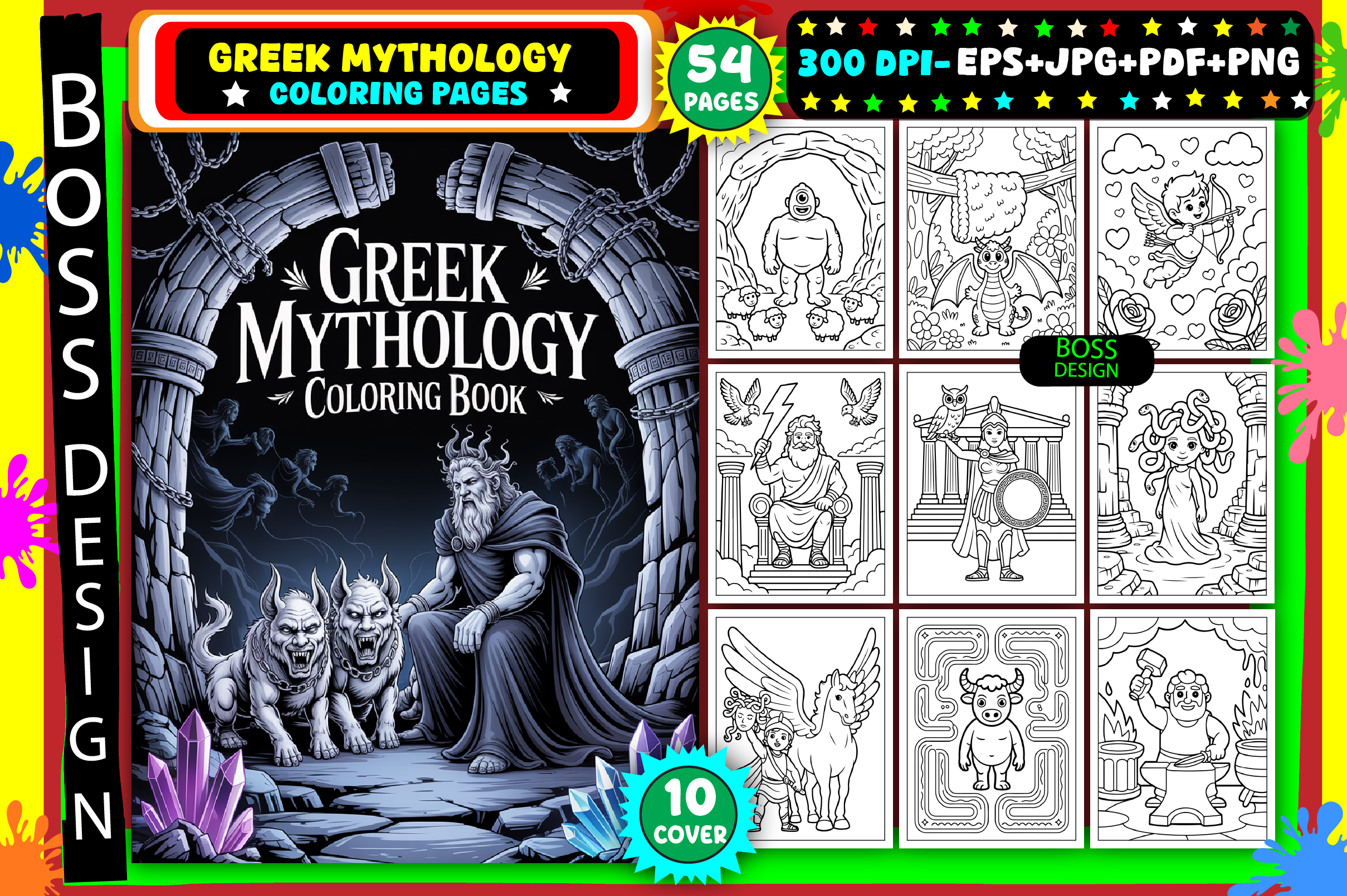 Greek Mythology Coloring Pages for Adult