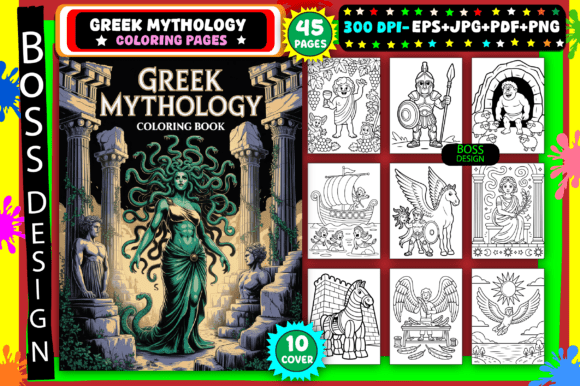 Greek Mythology Coloring Pages for Adult