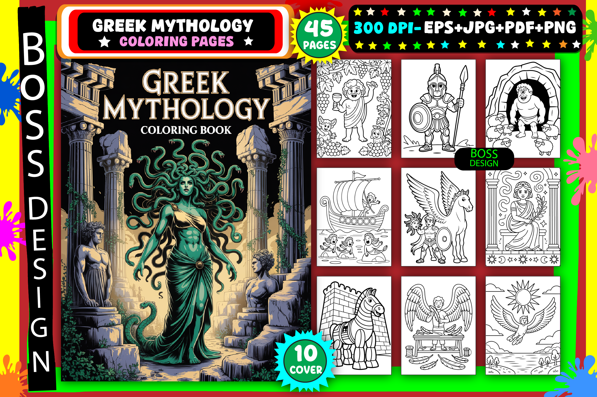 Greek Mythology Coloring Pages for Adult