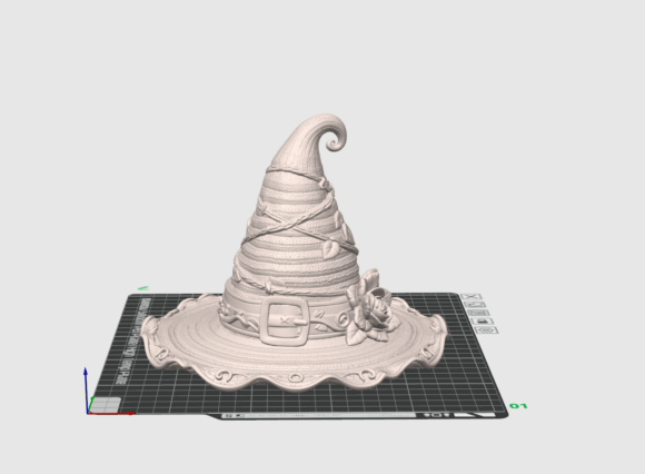 Knitted Witch Hat STL | Cozy Crochet Style 3D Print Decor - Image 2