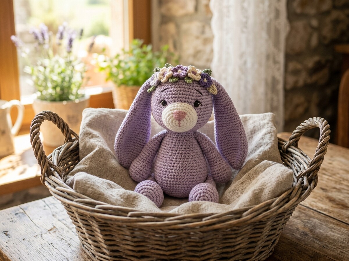 Lavender Blossom Bunny Graphic by MissBee · Creative Fabrica