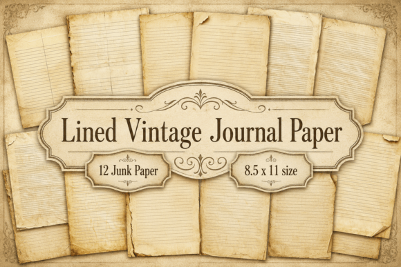 Lined Vintage Journal Paper