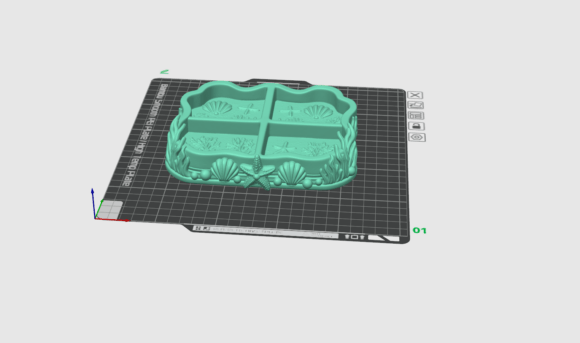 Mermaid Trinket Dish STL | 4 Compartment Jewelry Organizer - Image 3