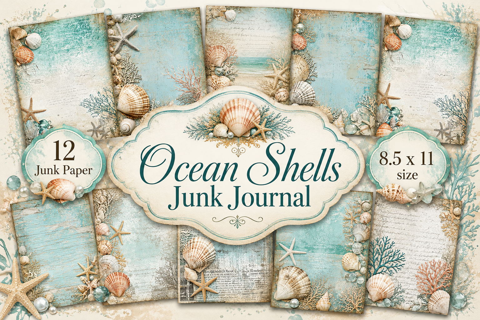 Ocean Shells Junk Journal