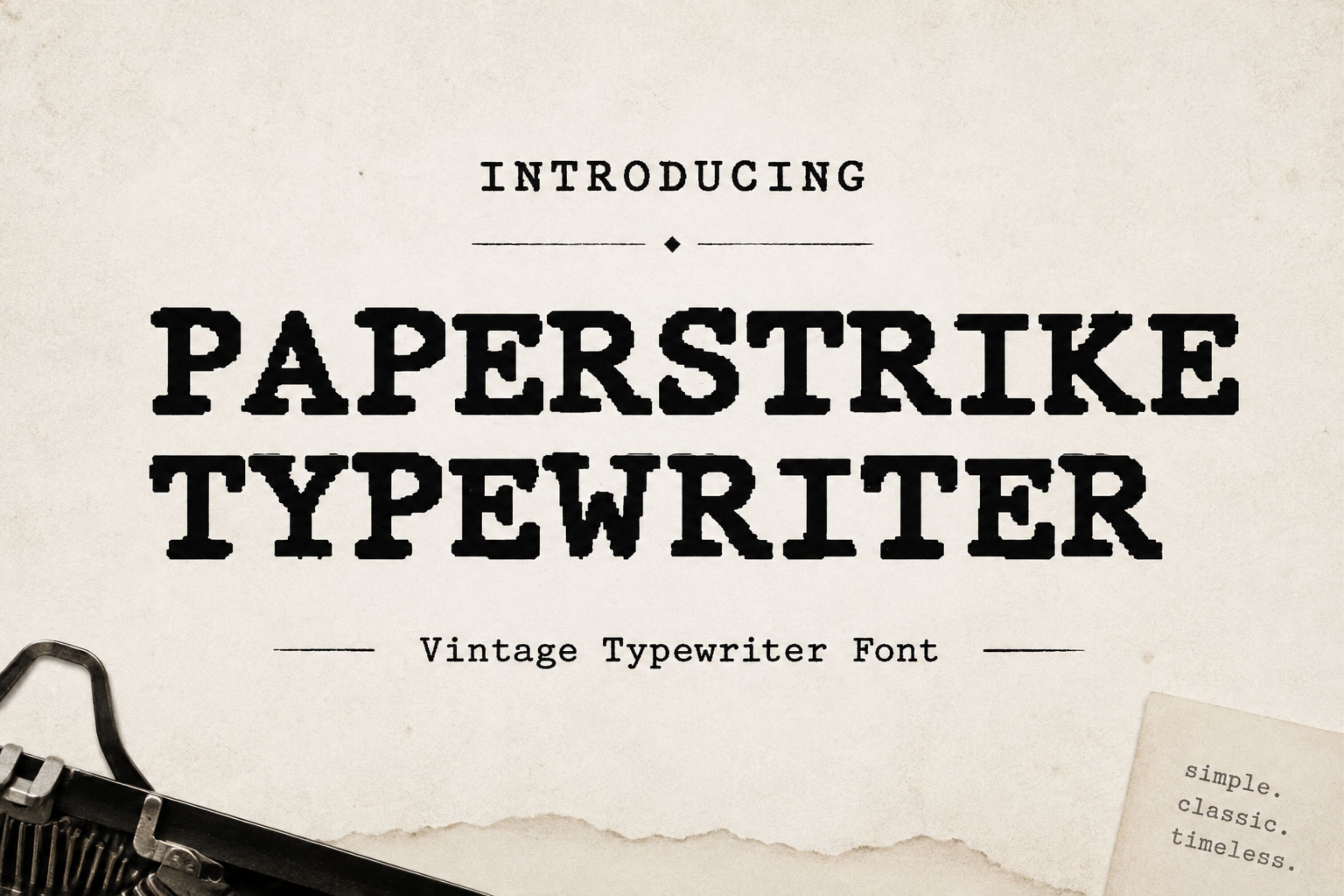 Paperstrike Typewriter preview: bold key-strike feel