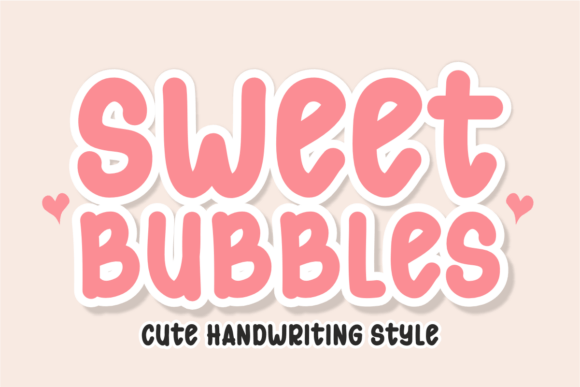 Sweet Bubbles Font - Cute Lettering Fonts
