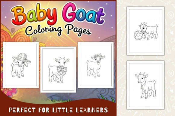 Baby Goat Coloring Pages for Kids