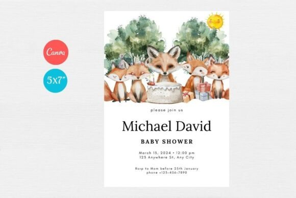Baby Shower Invitation Template 302