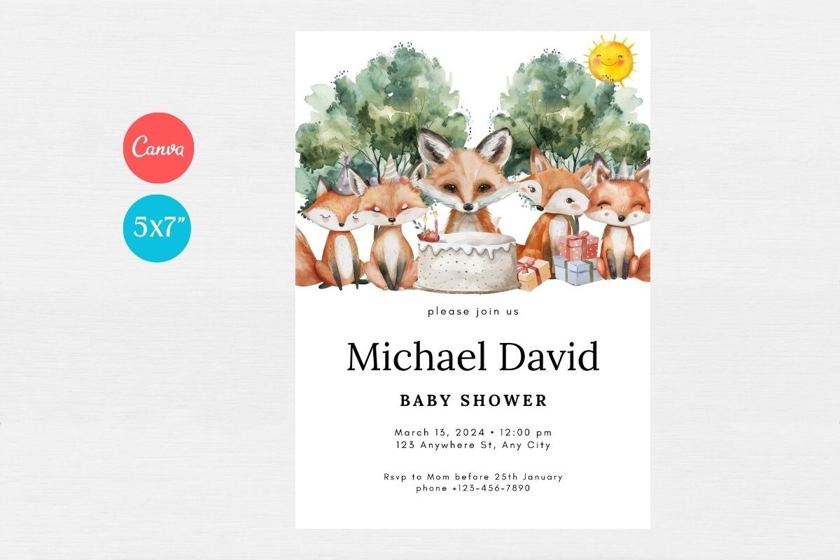 Baby Shower Invitation Template 302