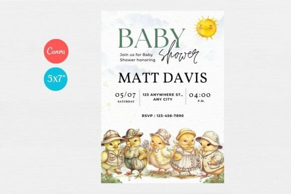 Baby Shower Invitation Template 318