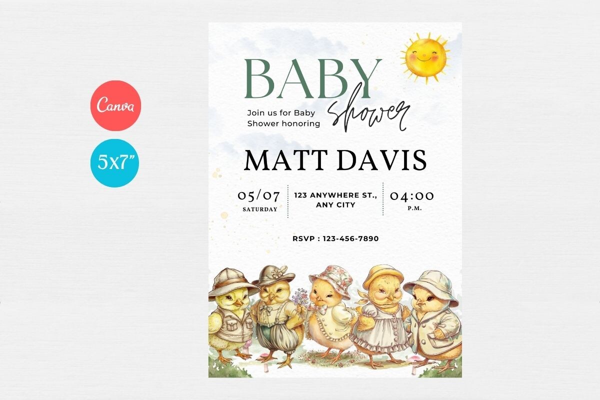 Baby Shower Invitation Template 318