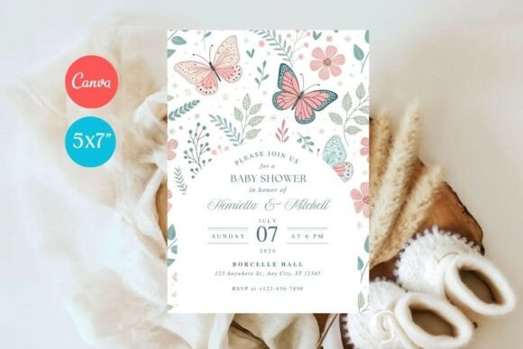 Baby Shower Invitation Template 360