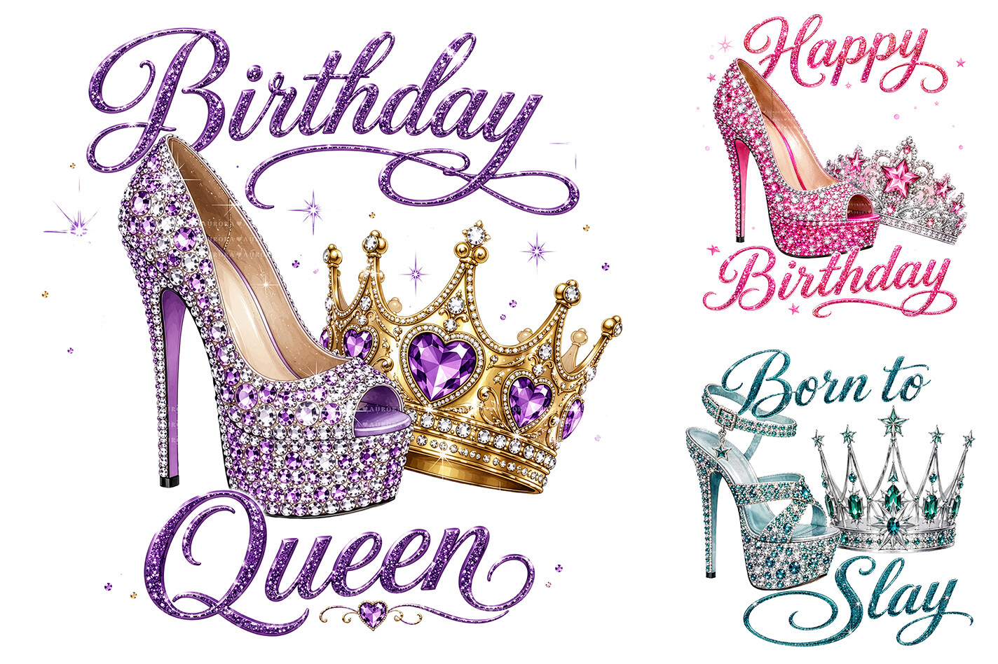Birthday Queen Crown Sublimation PNG